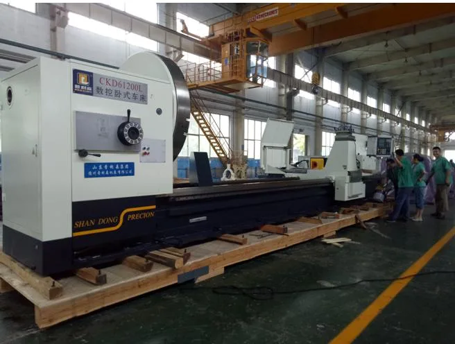 CKD61200L 10tons Big Diameter Max Swing Diameter 2000mm Max Length 16m Heavy Duty CNC Lathe with Siemens GSK Fanuc CNC System